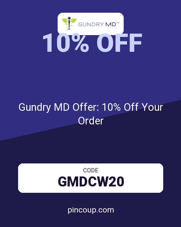 Gundry MD Offer: 10% Off Your Order