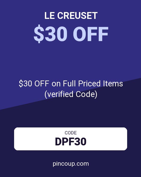 Le Creuset coupon: $30 OFF on Full Priced Items (verified Code)