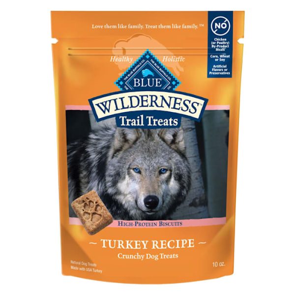 Blue Buffalo Wilderness Turkey Trail Treats Dog Biscuits Crunchy Dog Treats, 10 oz at PETCO Animal Supplies
