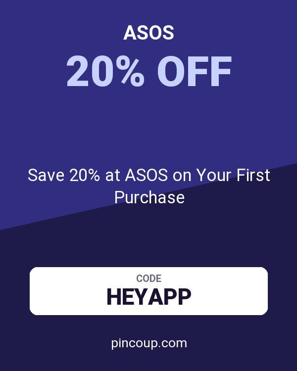 Save 20% at ASOS on Your First Purchase