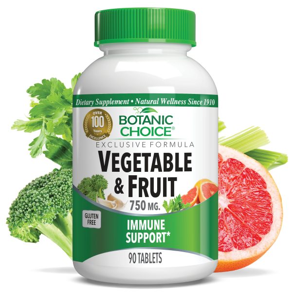 Vegetable & Fruit - Immune Support Supplement - 90 Tablets at Botanic Choice