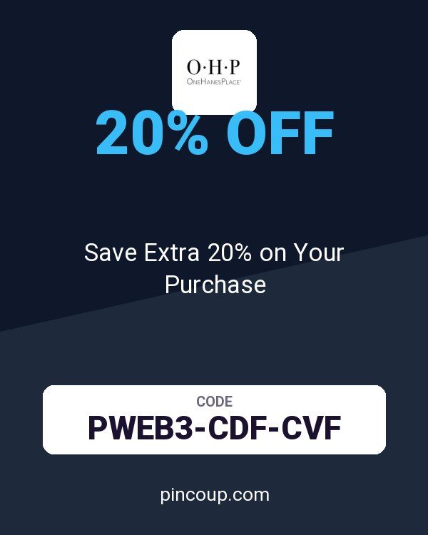 OneHanesPlace.com coupon: Save Extra 20% on Your Purchase