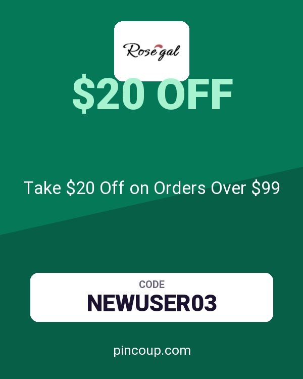 Rosegal coupon: Take $20 Off on Orders Over $99