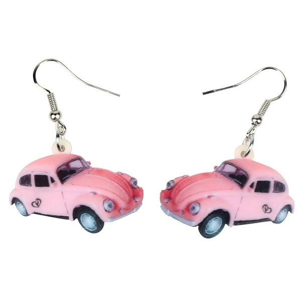 Acrylic Classical Car Earrings Dangle Drop Fashion Auto Racing car Jewelry For Women Girls Lovers Gift Accessories at Wish US & CA
