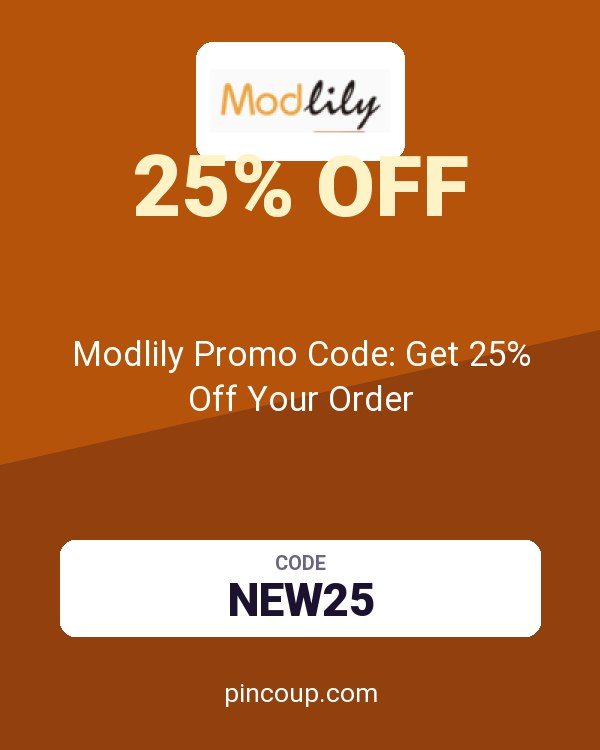 Modlily Promo Code: Get 25% Off Your Order