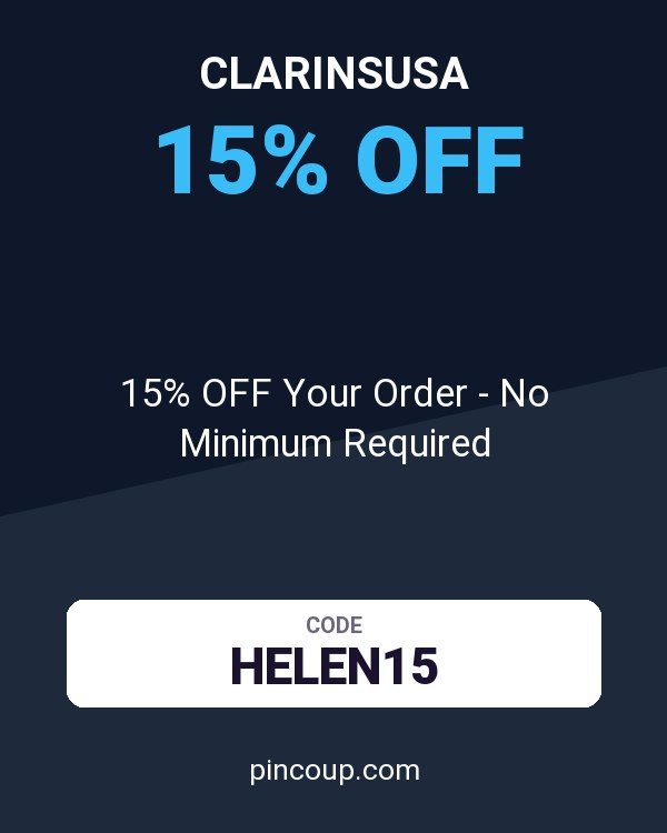 Clarinsusa coupon: 15% OFF Your Order - No Minimum Required