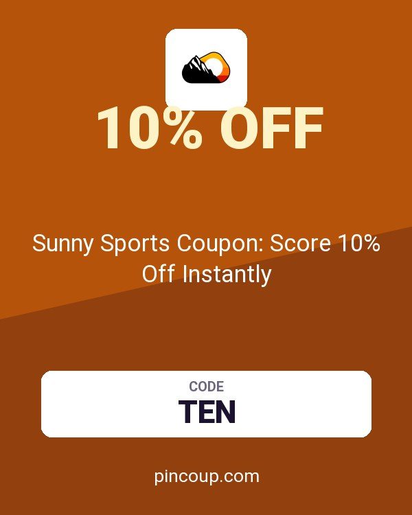Sunny Sports Coupon: Score 10% Off Instantly