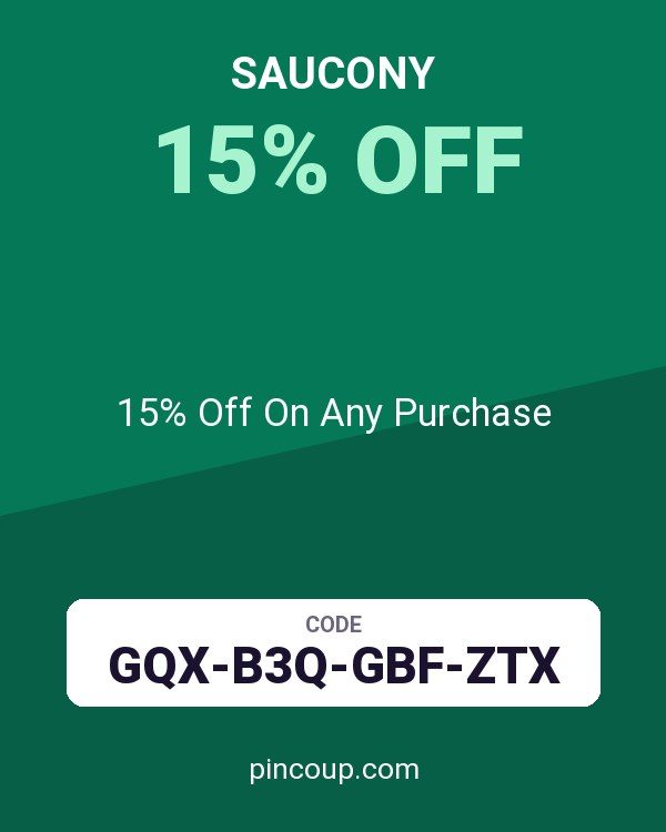 Saucony coupon: 15% Off On Any Purchase
