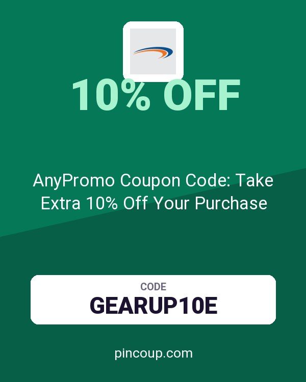AnyPromo Coupon Code: Take Extra 10% Off Your Purchase