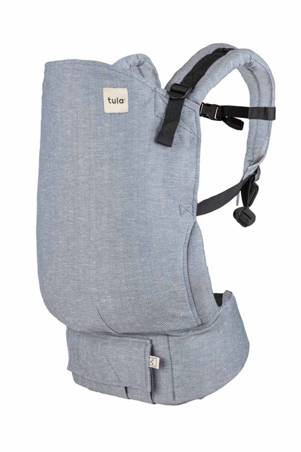 Storm Blue - Linen Toddler Carrier at Baby Tula