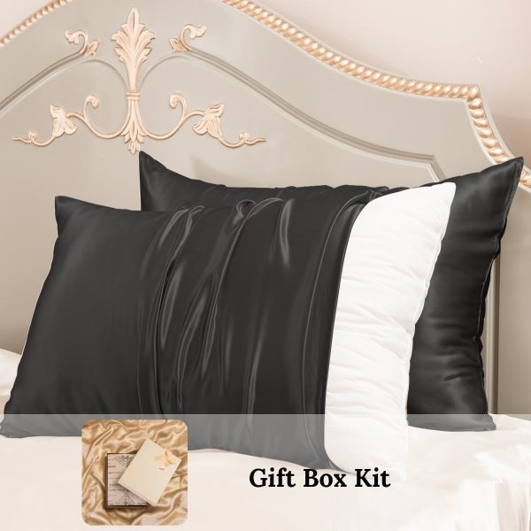 23mm 6A+ 100% Mulberry Silk Pillowcase 2 Pack-Wedding Gift Kit at Promeed
