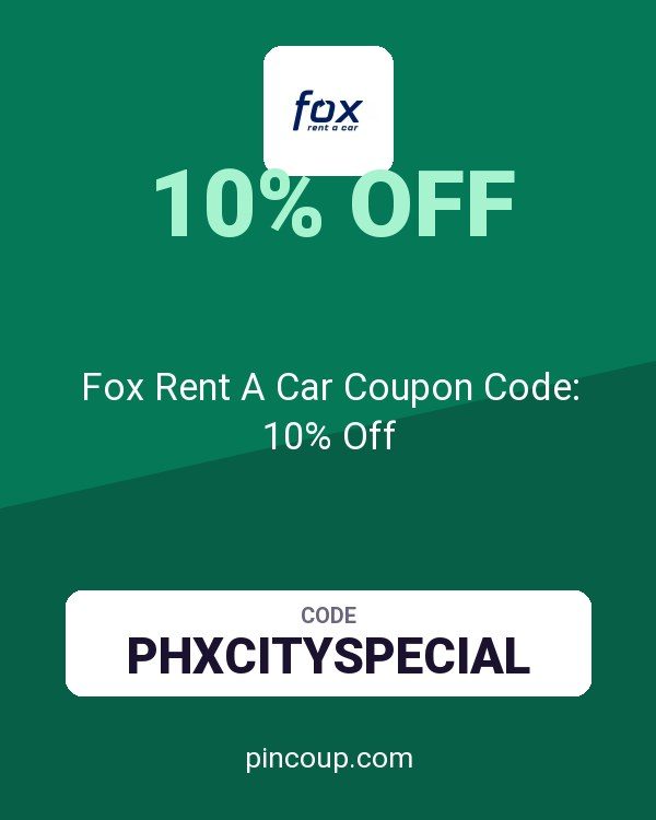 Fox Rent A Car Coupon Code: 10% Off
