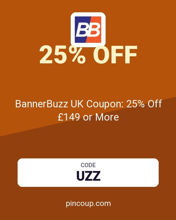 BannerBuzz UK Coupon: 25% Off £149 or More