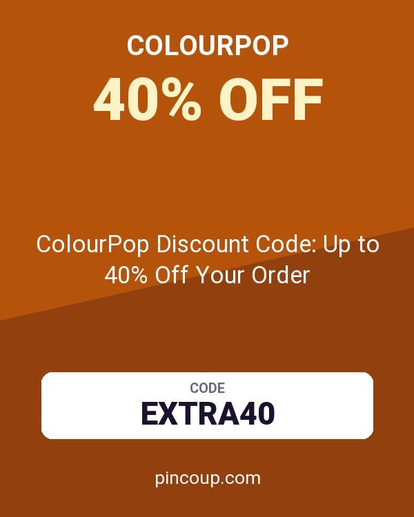 ColourPop Discount Code: Up to 40% Off Your Order