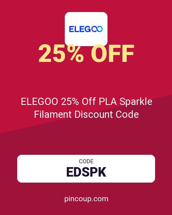 ELEGOO 25% Off PLA Sparkle Filament Discount Code