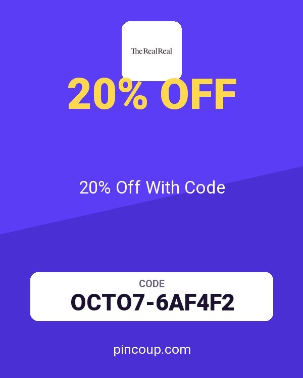The RealReal coupon: 20% Off With Code