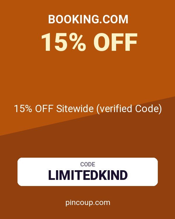 Booking.com coupon: 15% OFF Sitewide (verified Code)