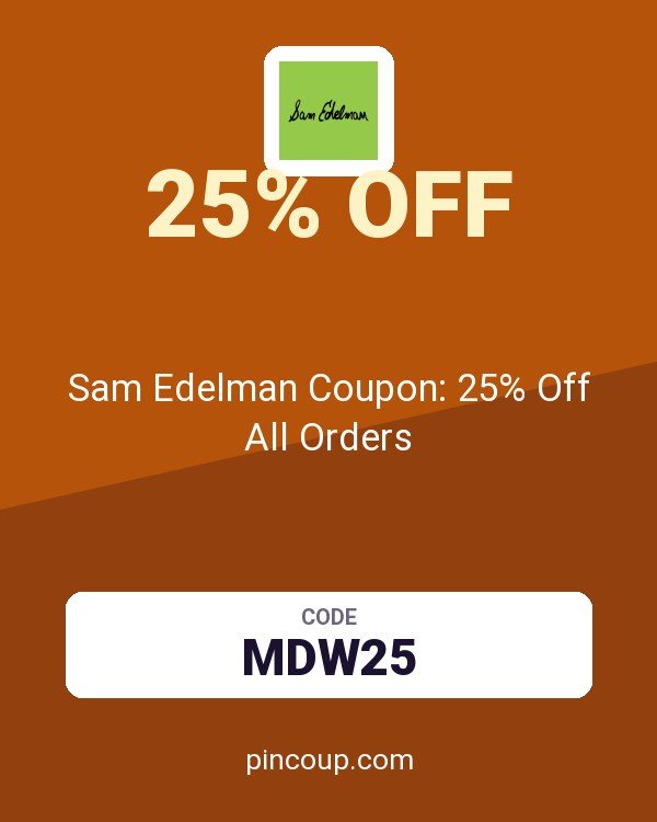 Sam Edelman Coupon: 25% Off All Orders