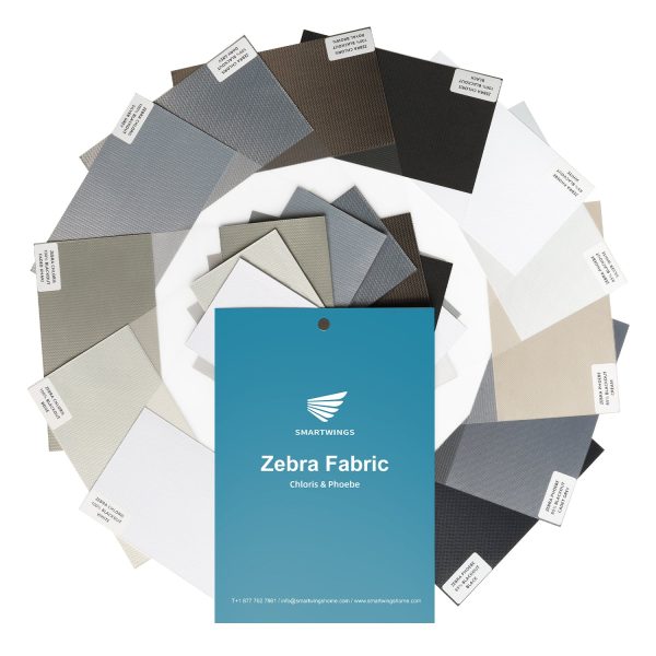 Zebra Fabric Samples Chloris & Phoebe at Smartwings