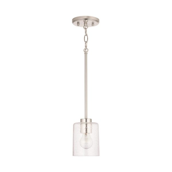 Homeplace by Capital Lighting Fixture Company Greyson 4 Inch Mini Pendant Greyson - 328511BN-449 - Transitional at 1-800Lighting