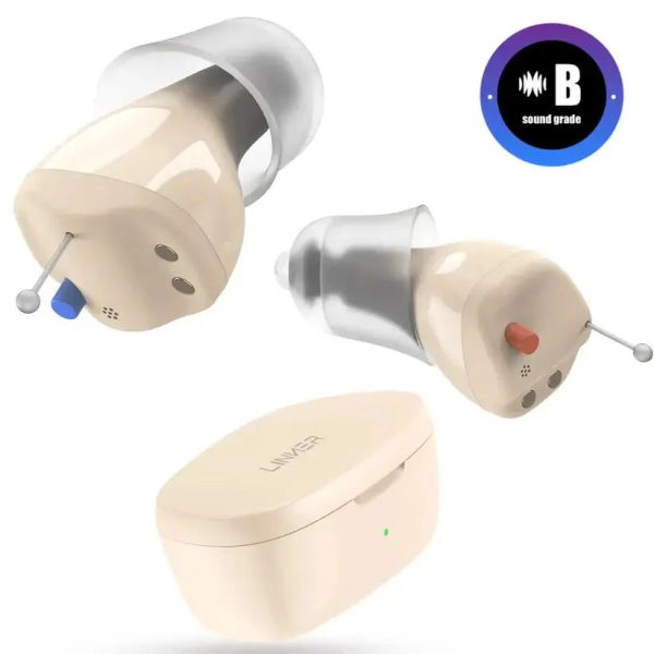 Linner Saturn OTC Hearing Aids [FSA & HSA Eligible] - Beige at LINNER OTC Heraing Aids