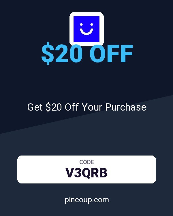 Visible coupon: Get $20 Off Your Purchase