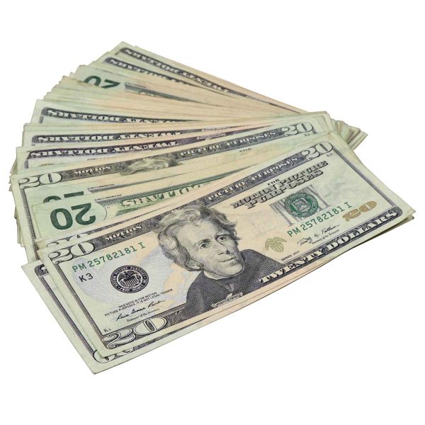 $20 RealAged® New Series Bills - 500 Bills at Prop Money Inc.