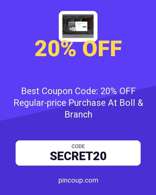 Frette Srl: Best Coupon Code: 20% OFF Regular-price Purchase At Boll & Branch