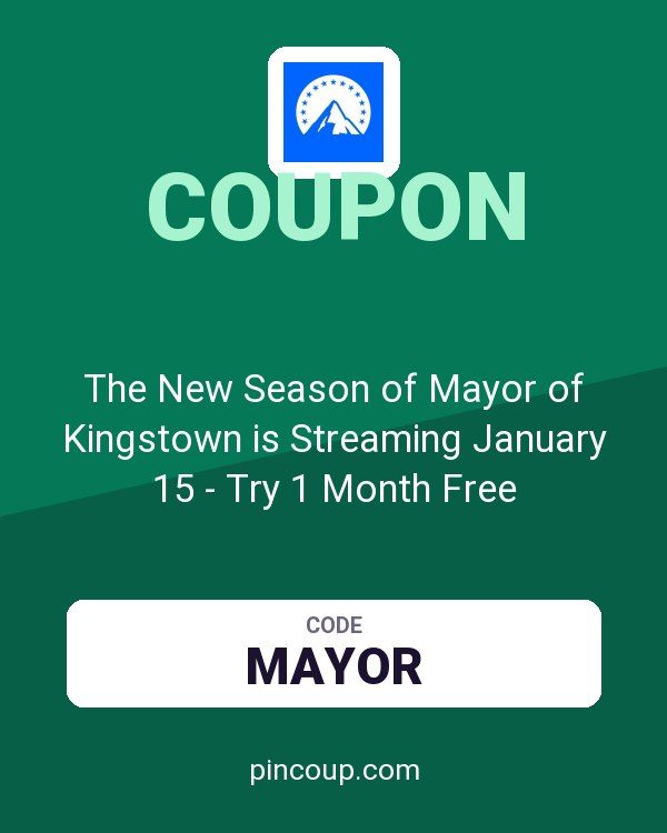 Paramount coupon: The New Season of Mayor of Kingstown is Streaming January 15 - Try 1 Month Free