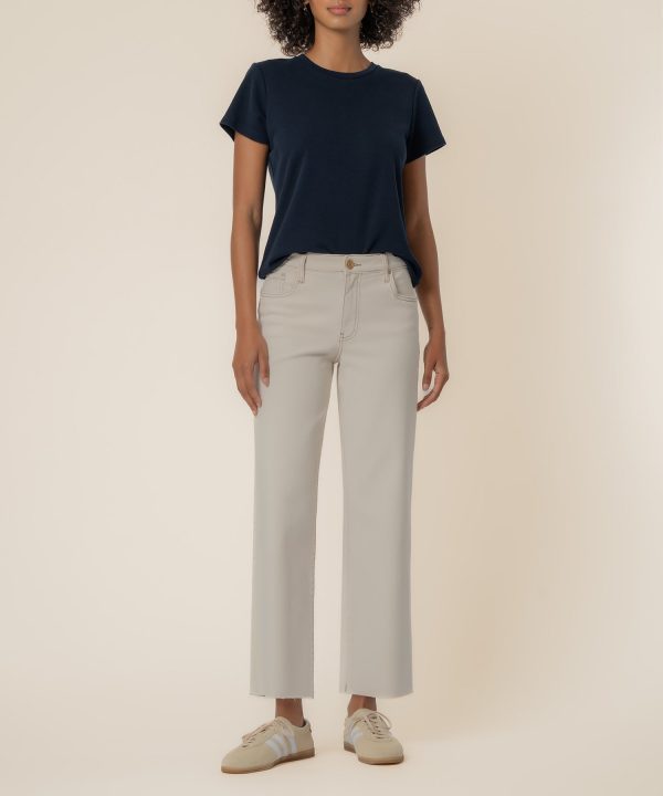 Charlotte High Rise Wide Leg in Ecru at Kut from the Kloth