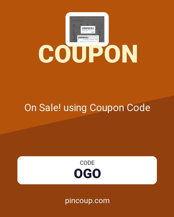 Aeropostale: On Sale! using Coupon Code