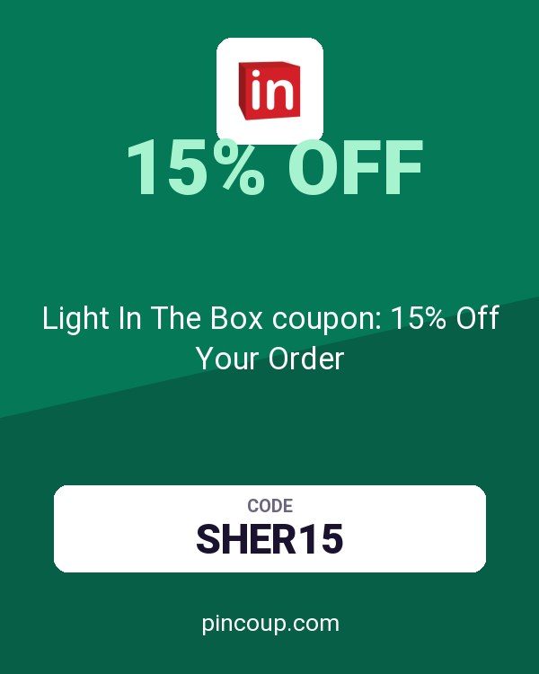 Light In The Box coupon: 15% Off Your Order