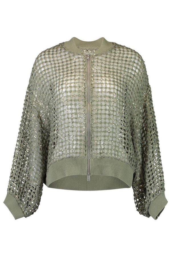 Dazzling Net Embroidered Cardigan at Marissa Collections