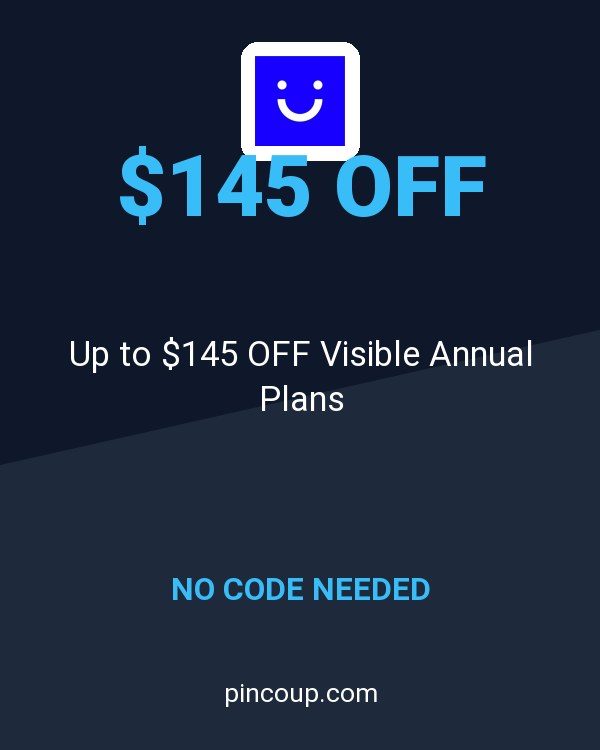 Up to $145 OFF Visible Annual Plans