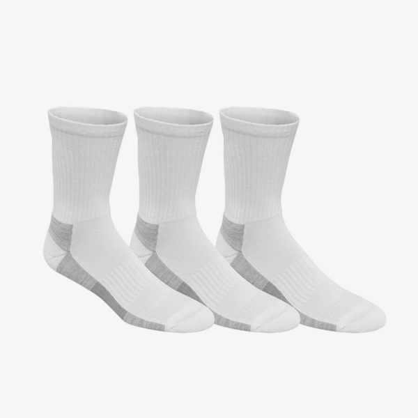 Asics Training Crew Sock 3-Pack, White, XL Golf at PGA TOUR Superstore
