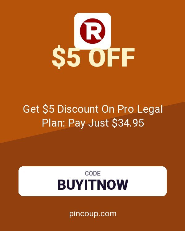 Rocket Lawyer coupon: Get $5 Discount On Pro Legal Plan: Pay Just $34.95