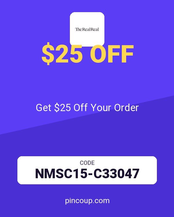 The RealReal coupon: Get $25 Off Your Order