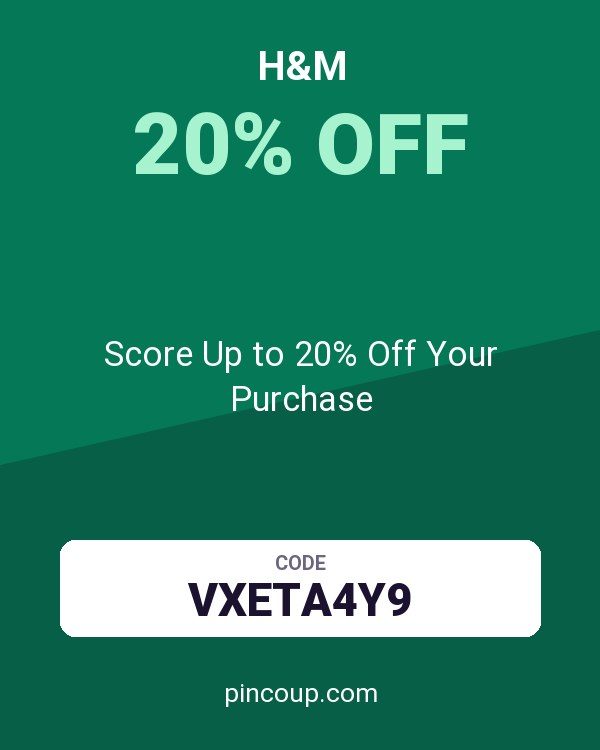 H&M coupon: Score Up to 20% Off Your Purchase