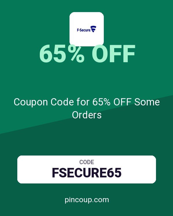 F-Secure | Internet Security & VPN: Coupon Code for 65% OFF Some Orders