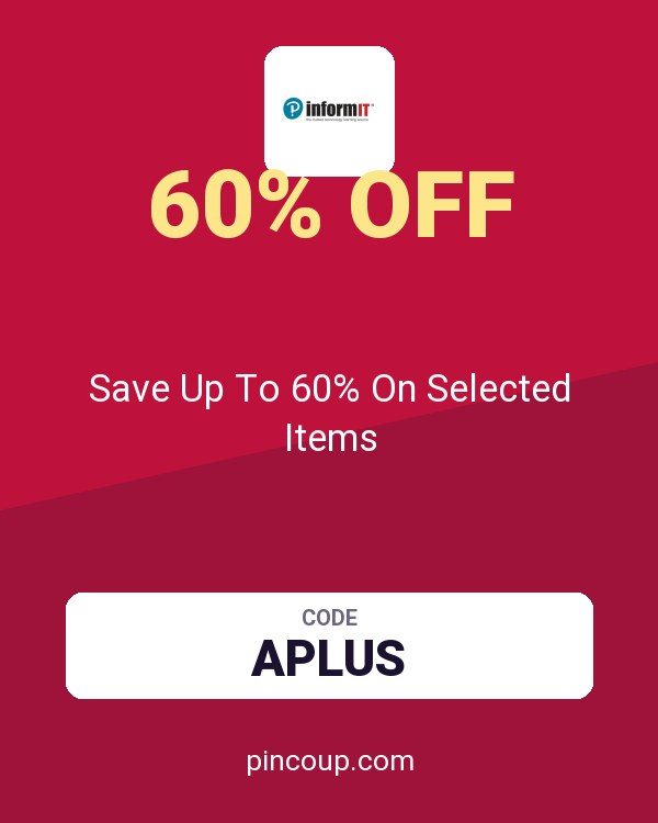 Pearson Education (InformIT) coupon: Save Up To 60% On Selected Items