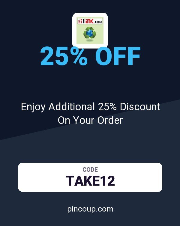 1ink.com coupon: Enjoy Additional 25% Discount On Your Order