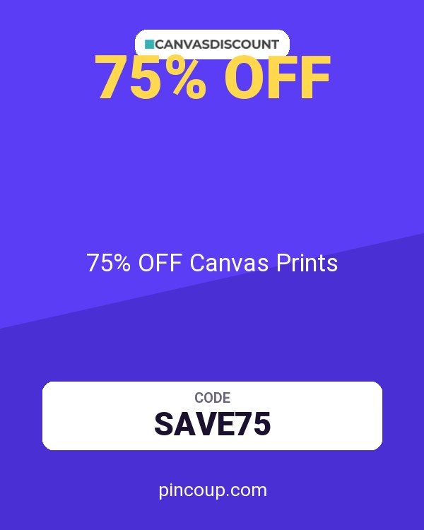 Canvasdiscount coupon: 75% OFF Canvas Prints