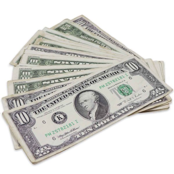 $10 RealAged® 1990 Series Bills - 500 Bills at Prop Money Inc.