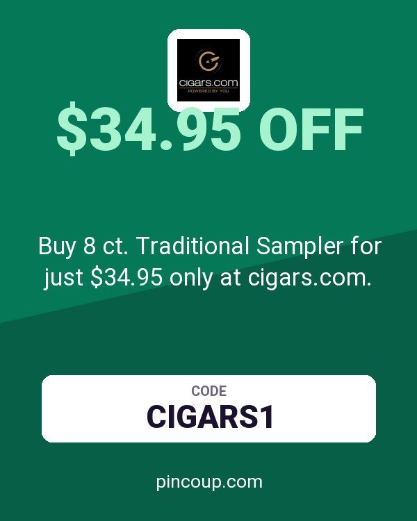 Buy 8 ct. Traditional Sampler for just $34.95 only at cigars.com.