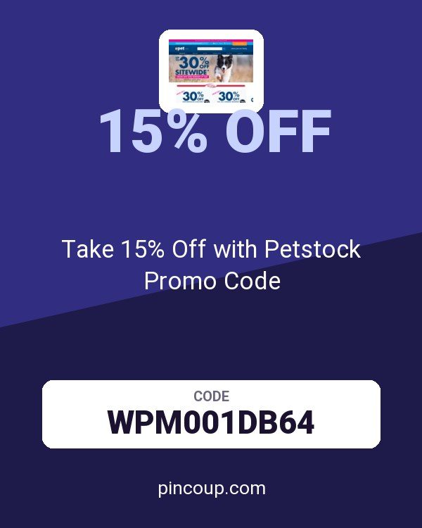 Take 15% Off with Petstock Promo Code
