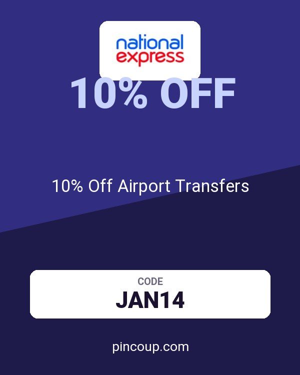 National Express coupon: 10% Off Airport Transfers