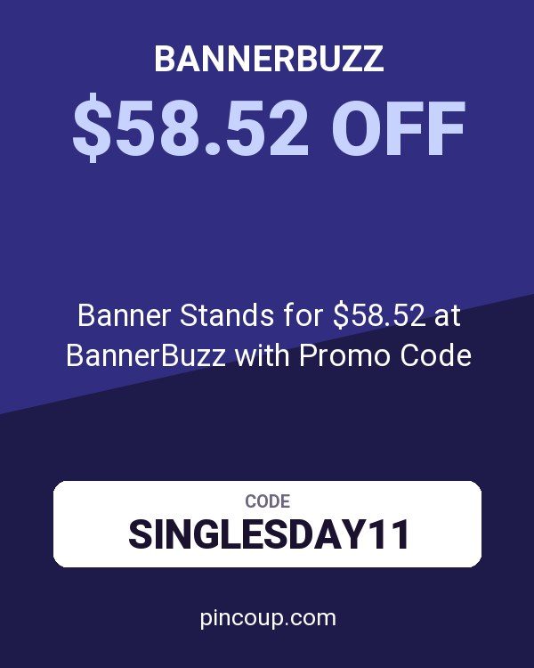 Banner Stands for $58.52 at BannerBuzz with Promo Code