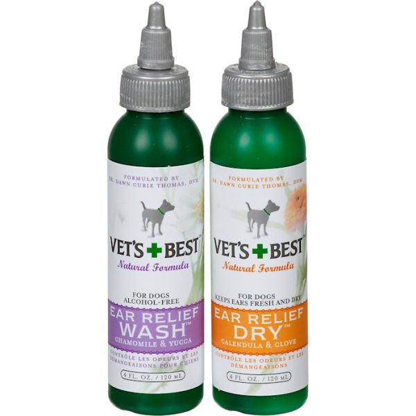 Vet's Best Ear Relief Wash & Dry for Dogs at PETCO Animal Supplies