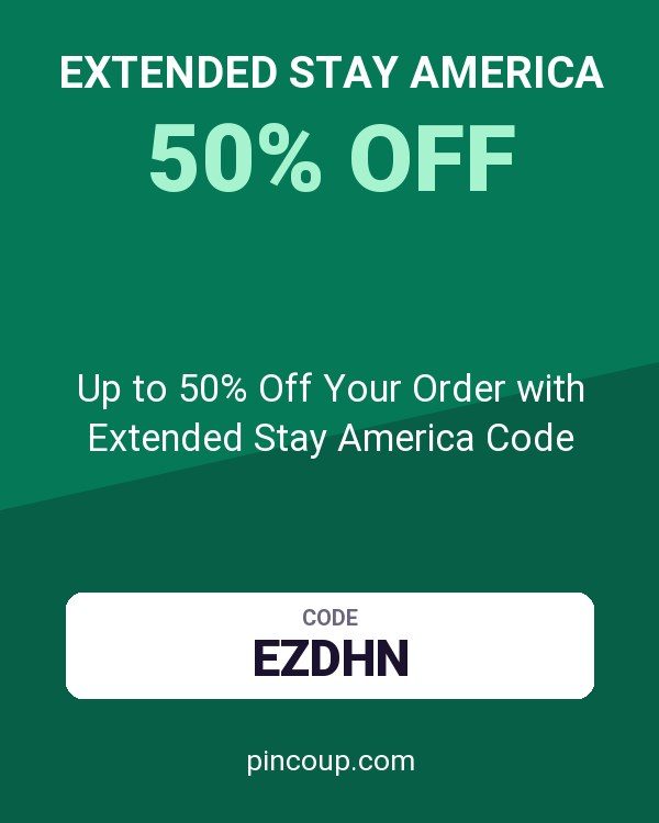Up to 50% Off Your Order with Extended Stay America Code