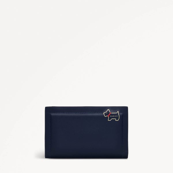 Ink Leather Blue Medium Purse Heritage Lane SS25 Radley